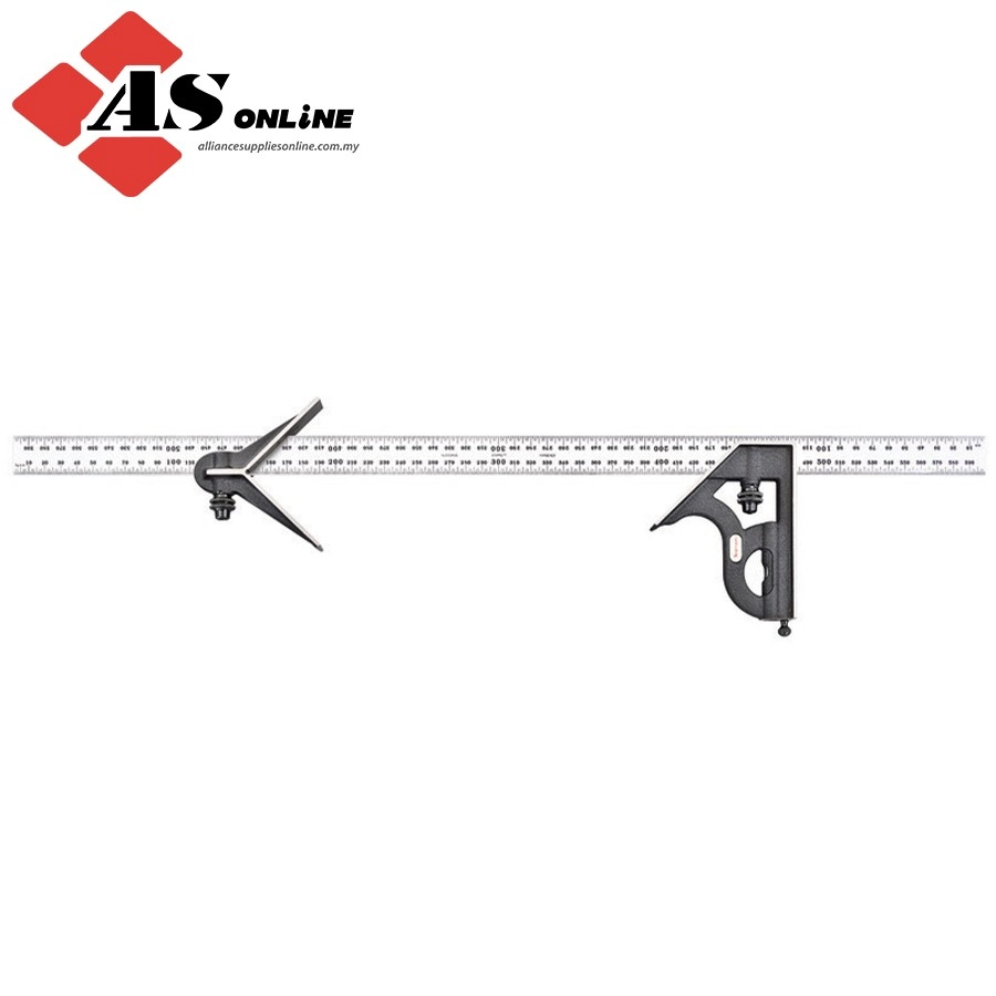 STARRETT 600mm Combination Square with Square and Center Head / Model: C11MHC-600