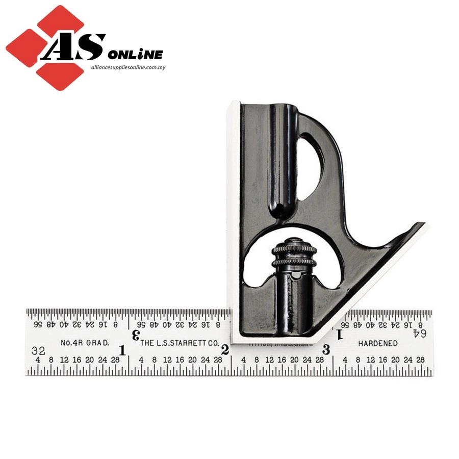 STARRETT 6" Combination Square with Square Head / Model: 33H-6-4R