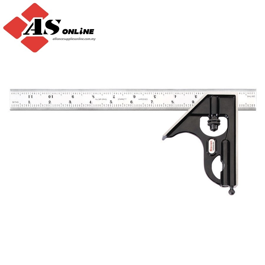 STARRETT 12" Combination Square with Square Head / Model: 33H-12-16R