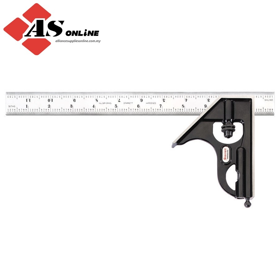 STARRETT 12" Combination Square with Square Head / Model: C33H-12-16R