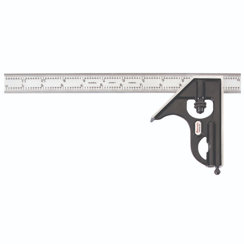 STARRETT 12" Combination Square with Square Head / Model: C33H-12-4R