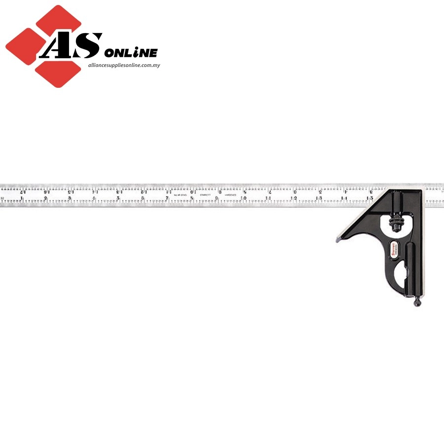 STARRETT 18" Combination Square with Square Head / Model: C33H-18-4R 