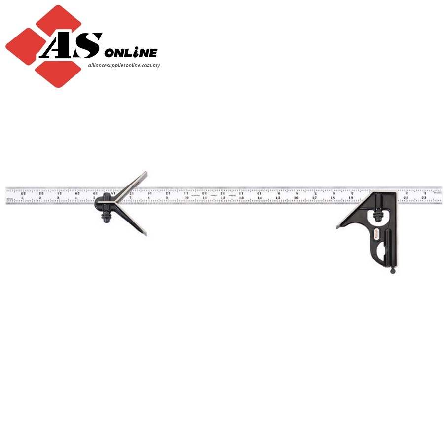 STARRETT 24" Combination Square with Square and Center Head / Model: C33HC-24-4R