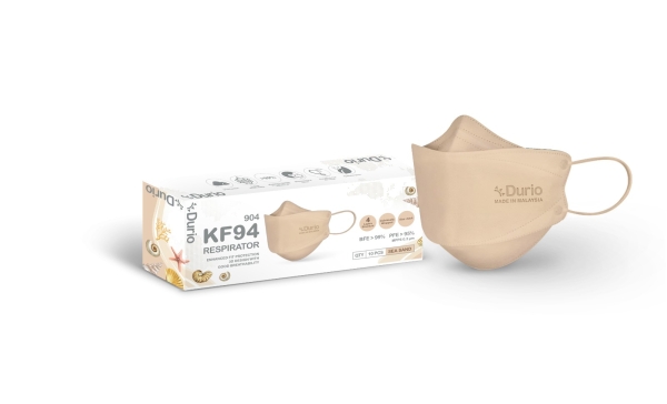 Durio 904 KF94 Respirator (Sea Sand) - 10pcs 904 KF94 4ply Adult Face Mask Respirator Face Mask Malaysia, Johor Bahru (JB) Manufacturer, Supplier, Supply, Supplies | Durio PPE Sdn Bhd