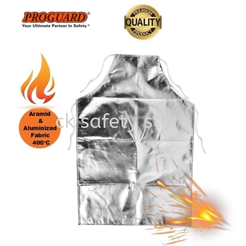 PROGUARD HPA/ALU/3048 Engineering Grade Aramid & Aluminized Fabric Heat Resistant Apron