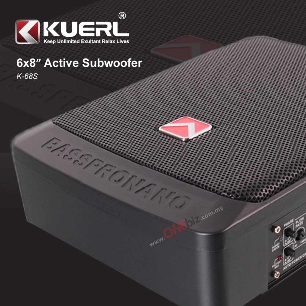 KUERL 6x8 Inch Active Subwoofer 600Watt Max K-68S Car Video Android Player  Selangor, Malaysia, Kuala Lumpur (KL), Seri Kembangan Supplier, Suppliers,  Supply, Supplies | One Biz Online Sdn Bhd
