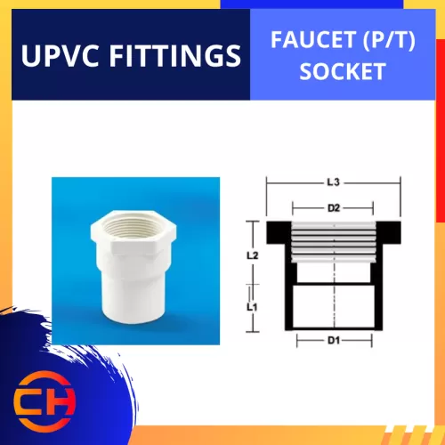 UPVC FITTING FAUCET (P/T) SOCKET