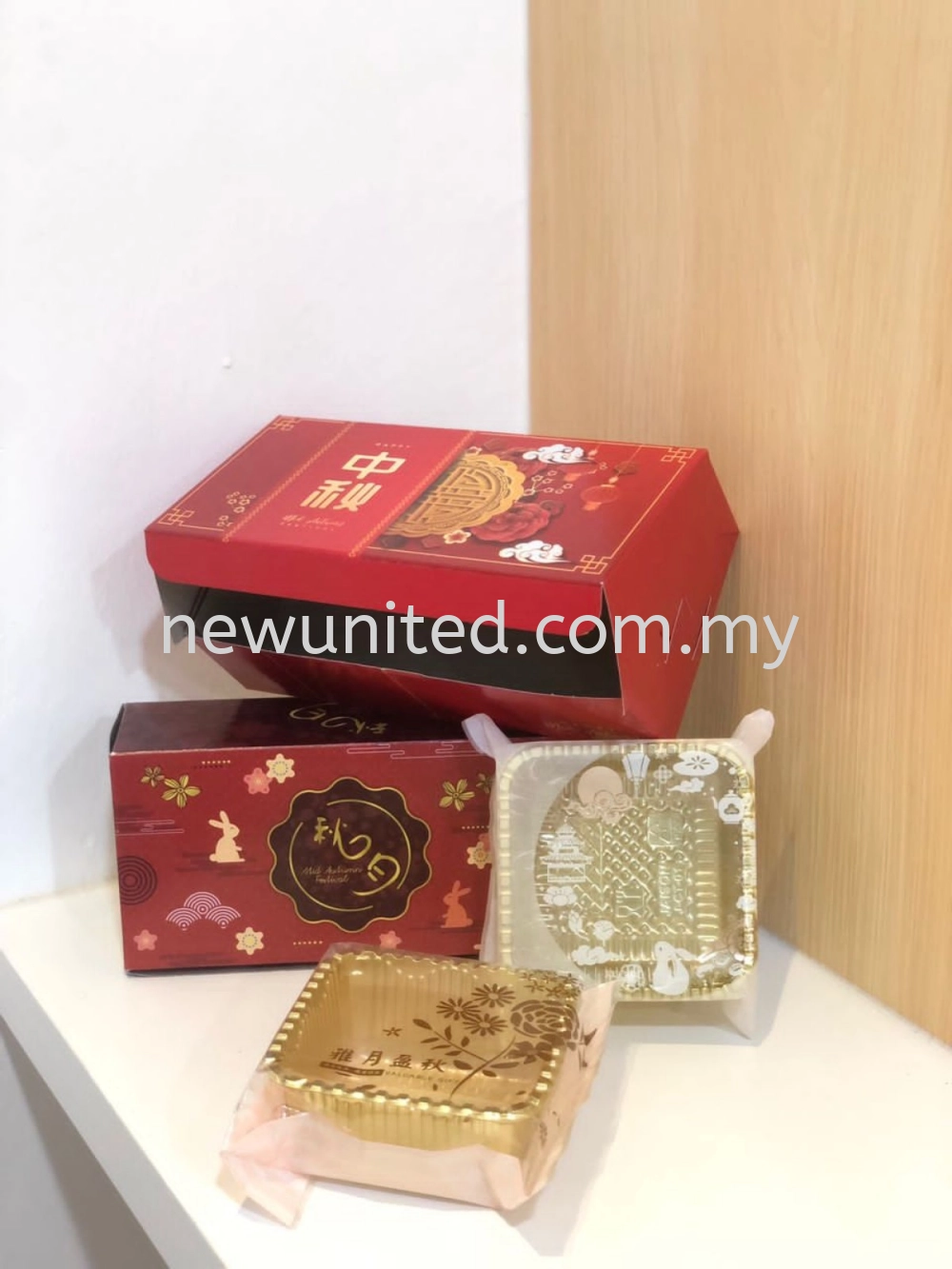 2cavity Folding Mooncake Box 