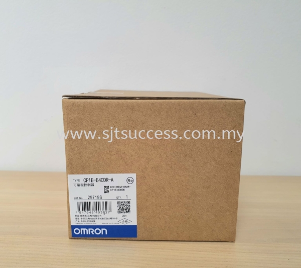 OMRON CP1E-E40DR-A MALAYSIA OMRON PLC OMRON Klang, Selangor, Kuala Lumpur (KL), Malaysia Industrial Electronic Machine, Factory Power Supplies, Manufacturing Automation Solution | SJT SUCCESS INDUSTRIAL AUTOMATION SDN. BHD.