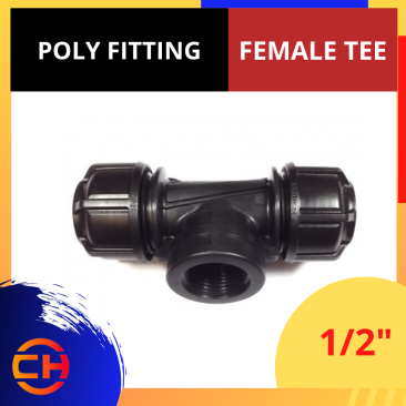 POLY FITTING FEMALE TEE 1/2