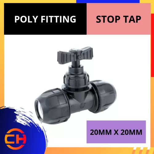 POLY FITTING STOP TAP 20 MM