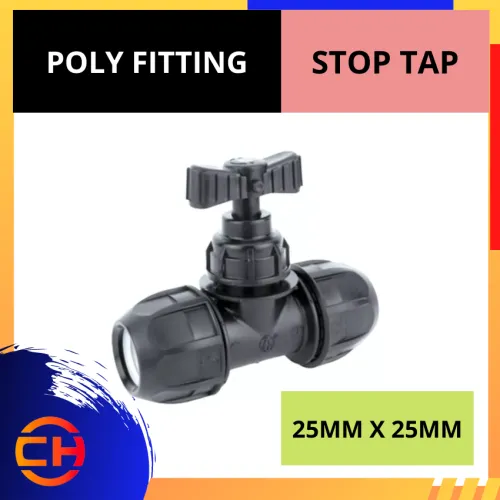 POLY FITTING STOP TAP 25 MM