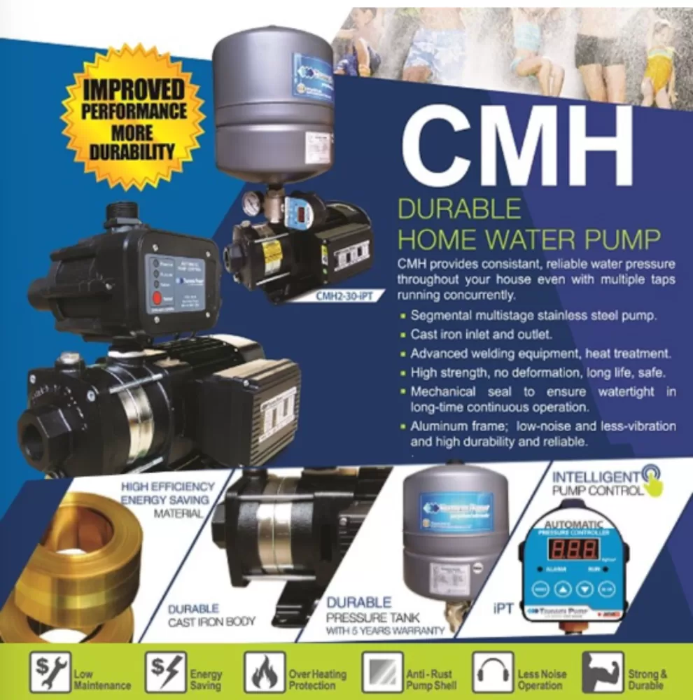 TSUNAMI HOME PUMP WATER PUMP CMH2-30K (0.5HP) HOME PUMP, WATER PUMP, PAM AIR