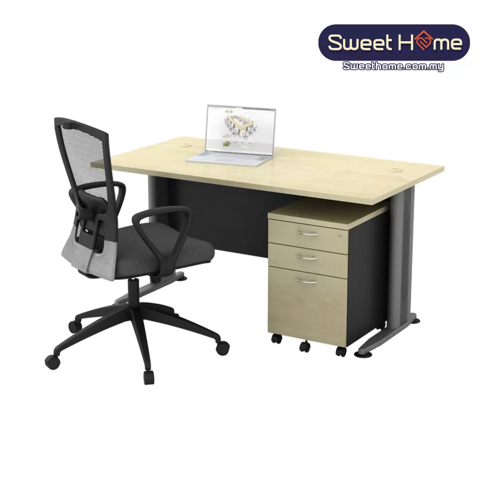 T2 SERIES Rectangular Office Table Metal Leg | Office Table Penang