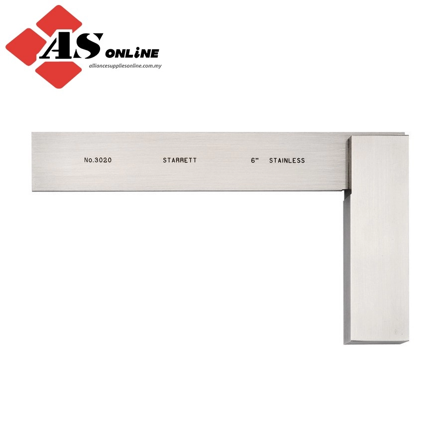 STARRETT Toolmakers Stainless Steel Square / Model: 3020-6 