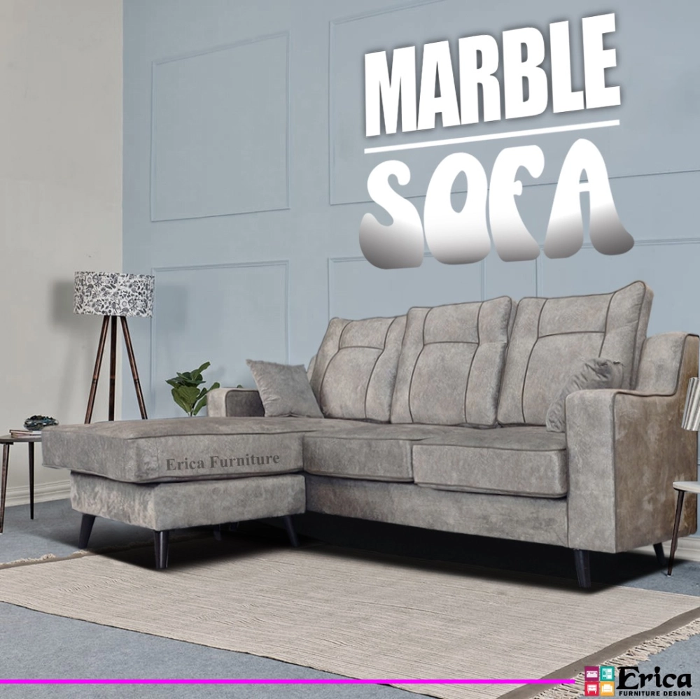  Marble - 3 Seater L-Shape Sofa