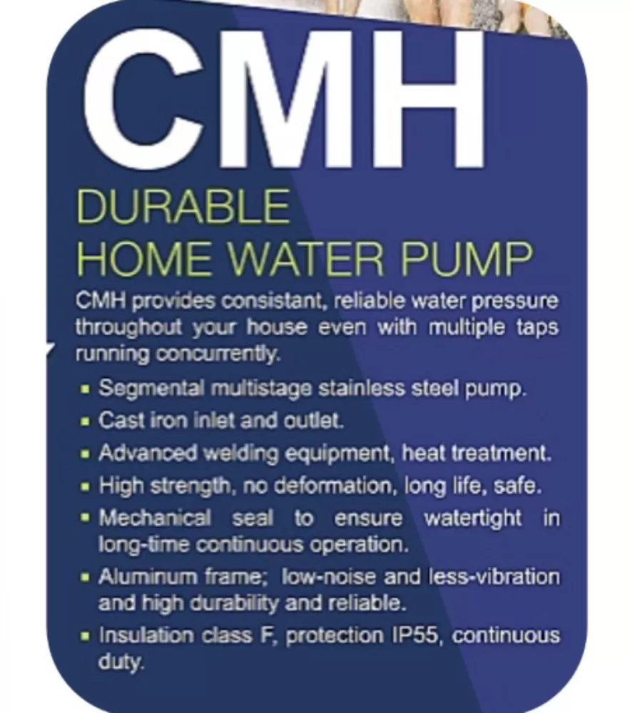 TSUNAMI HOME PUMP WATER PUMP CMH4-40K (1.0 HP) HOME PUMP, WATER PUMP, PAM AIR