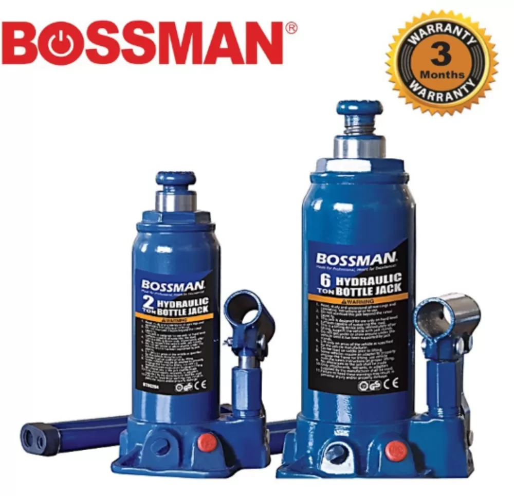 BOSSMAN 2-8 TON HYDRAULIC BOTTLE JACK HYDRAULIC BOTTLE JACK LIFTING STAND EMERGENCY VEHICLE TOOL/JEK HIDRAULIK