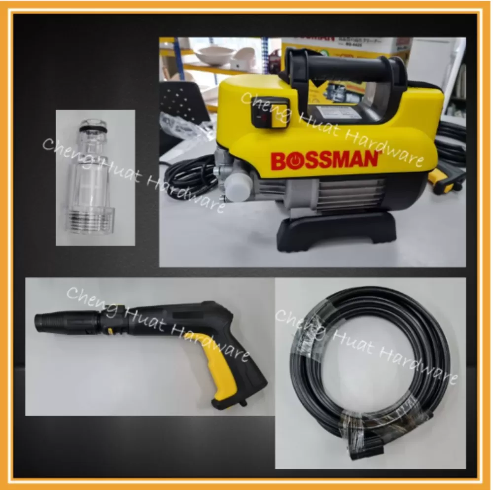 BOSSMAN 120BAR HIGH PRESSURE CLEANER WATER JET BQ4425 (INDUCTION MOTOR) 1800W BQ-4425 BOLEH TAHAN LAMA MASA PAKAI