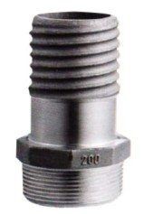 Aluminium Camlock (Spiral Shank) - Male Thread (NPT) x Hose Shank