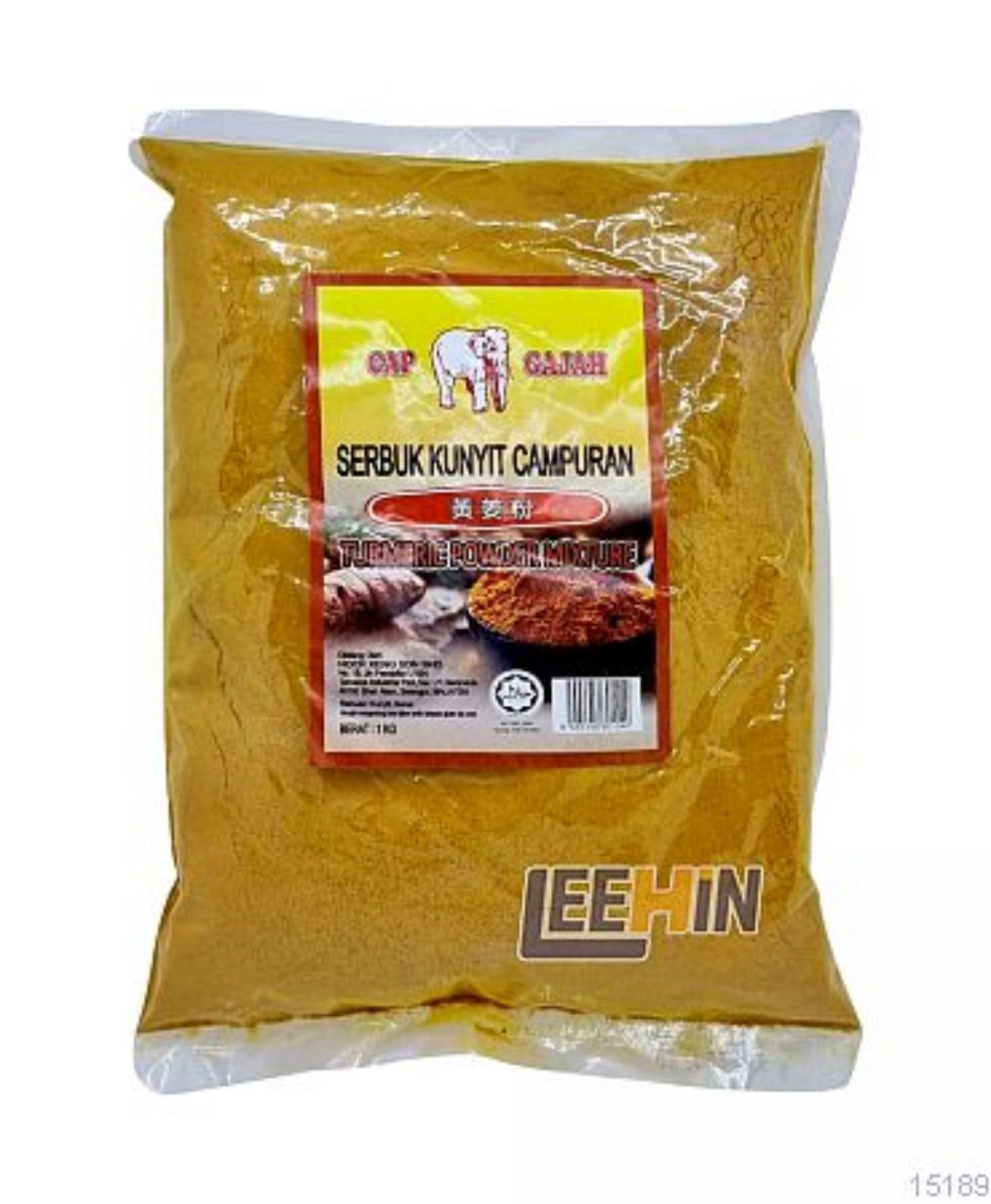 Serbuk Kunyit Cap Gajah 1kg  Turmeric Powder [15189]