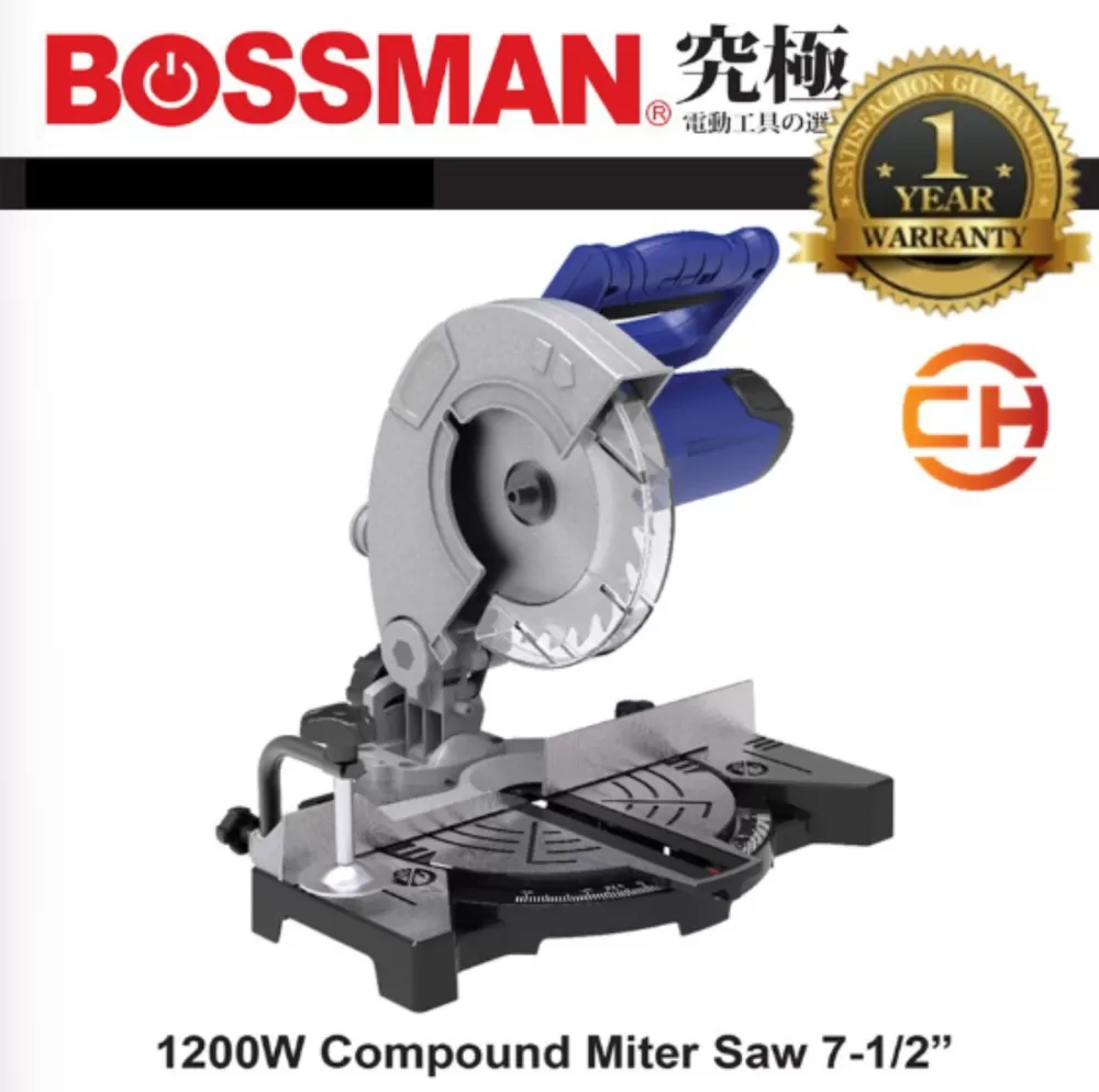 BOSSMAN BCS-190 1200W COMPOUND MITER SAW 7-1/2"