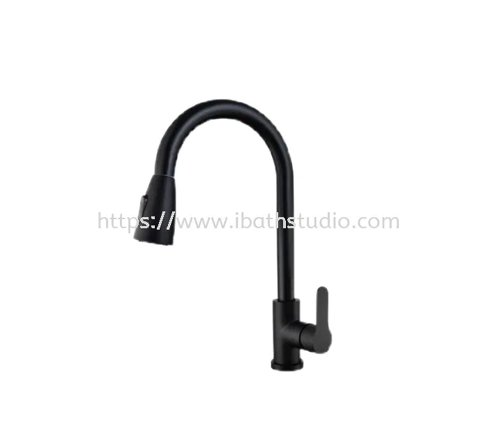 ROCCONI RCN-SU 9235/B PILLAR MOUNTED PULL OUT KITCHEN MIXER TAP