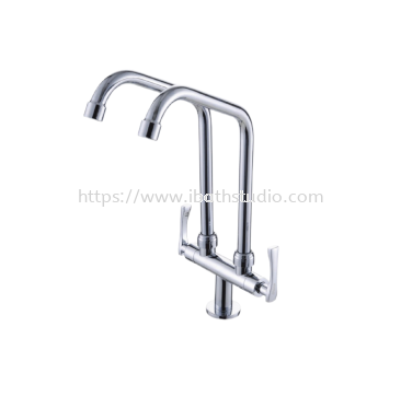 FELICE FLE 722 SINGLE LEVER PILLAR MOUNTED KITCHEN TAP (DOUBLE)