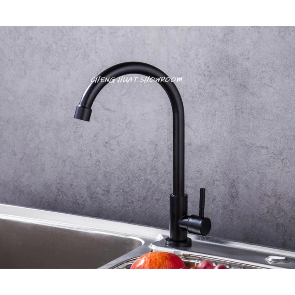 KITCHEN FAUCET SINK WATER TAP SUS 304 STAINLESS STEEL BLACK SERIES  PREMIUM