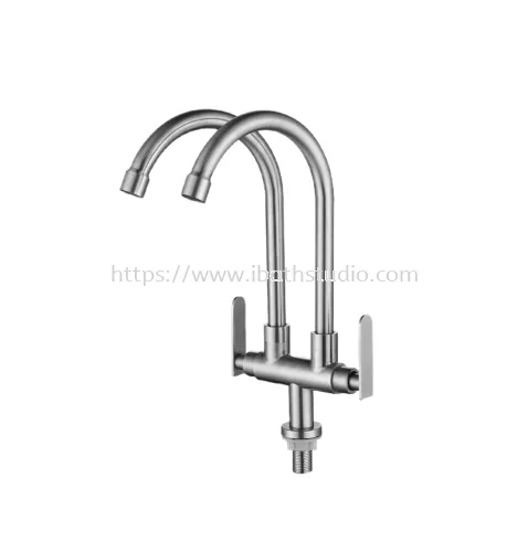 ROCCONI RCN-SU 9232 SINGLE LEVER PILLAR MOUNTED KITCHEN TAP ( DOUBLE)