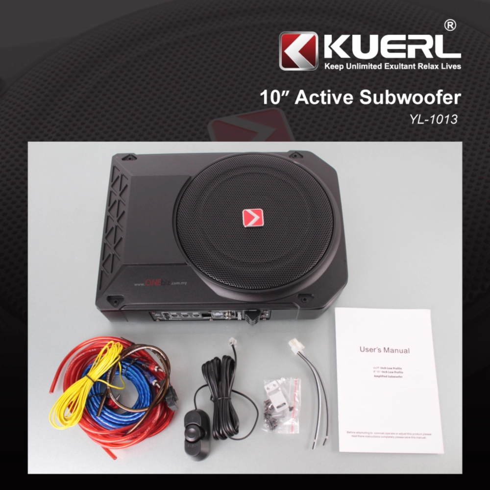 KUERL 10 inch Subwoofer 800Watt Max YL-1013