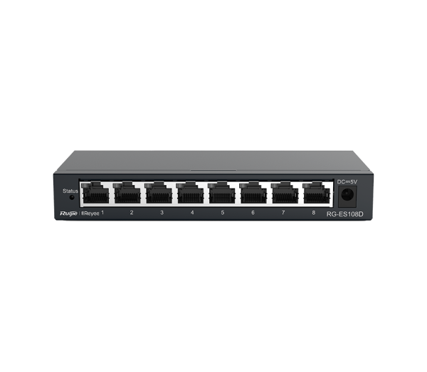 RG-ES108D.RUIJIE 8-Port 10/100Mbps Unmanaged Metal Switch RUIJIE Network/ICT System Johor Bahru JB Malaysia Supplier, Supply, Install | ASIP ENGINEERING