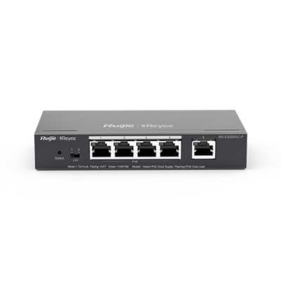 RG-ES205GC-P.RUIJIE 5-Port Gigabit Smart Cloud Mananged PoE Switch