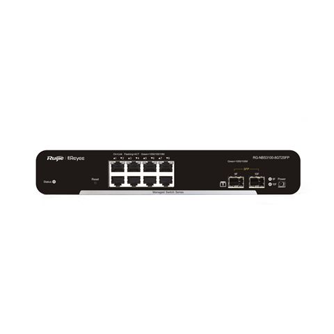 RG-NBS3100-8GT2SFP.RUIJIE 10-Port Gigabit Layer 2 Cloud Managed Non-PoE Switch RUIJIE Network/ICT System Johor Bahru JB Malaysia Supplier, Supply, Install | ASIP ENGINEERING