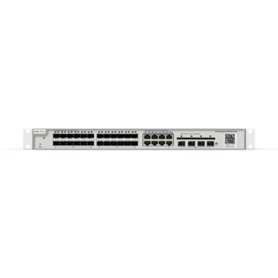 RG-NBS3200-24SFP/8GT4XS.RUIJIE 24-Port Gigabit SFP with 8 combo RJ45 ports Layer 2 Managed Switch, 4 * 10G