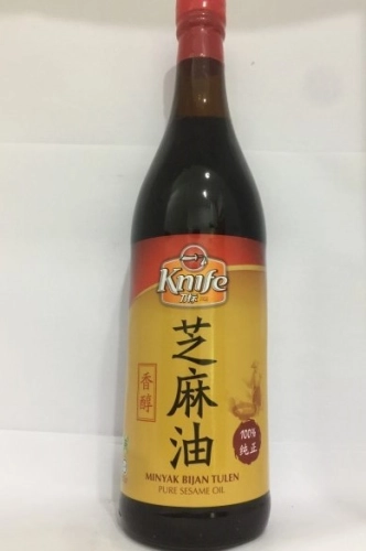 KNIFE PURE SESAME OIL 630ML 芝麻油