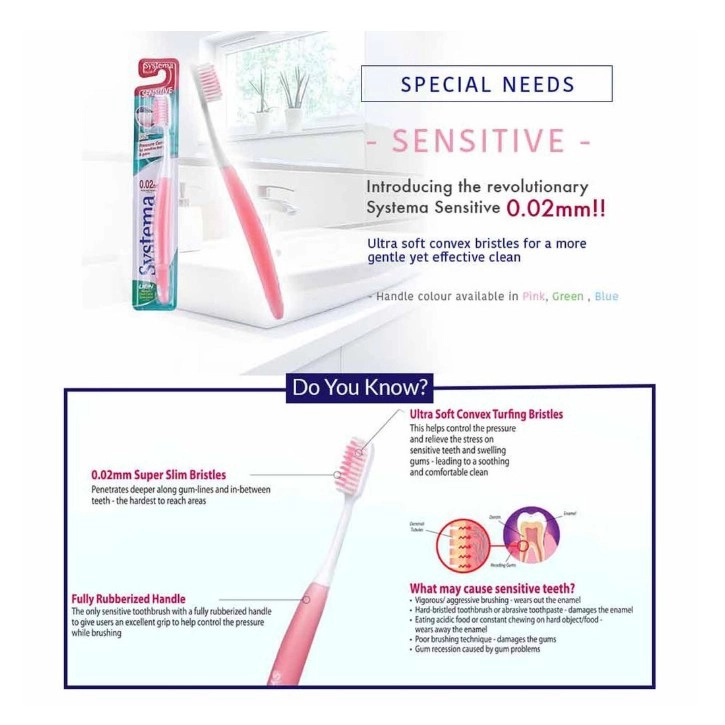 SYSTEMA TOOTHBRUSH SUPER VALUE PACK (2's / 3's)