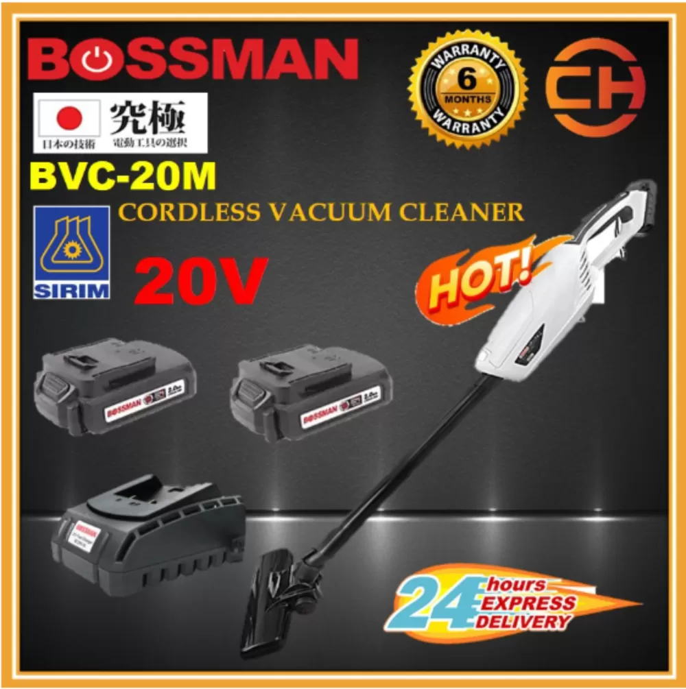 BOSSMAN BVC- 20M CORDLESS VACUUM CLEANER