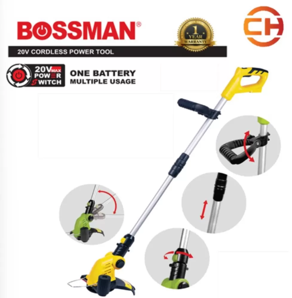 BOSSMAN BGT-20M / BTB-20M 20V CORDLESS GRASS TRIMMER