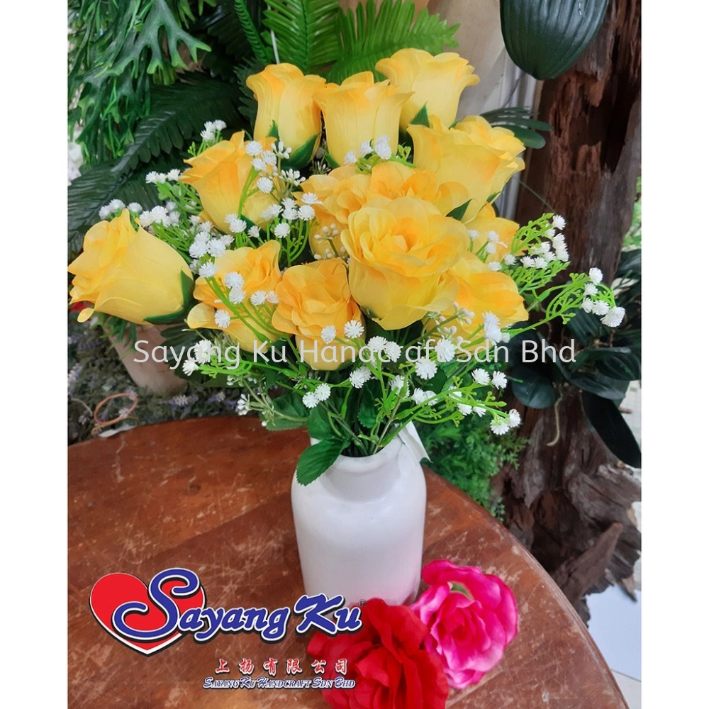 [Readystock] Artificial Angle Rose Bud 8848*5 Decoration Flower ( 1 Bunch )