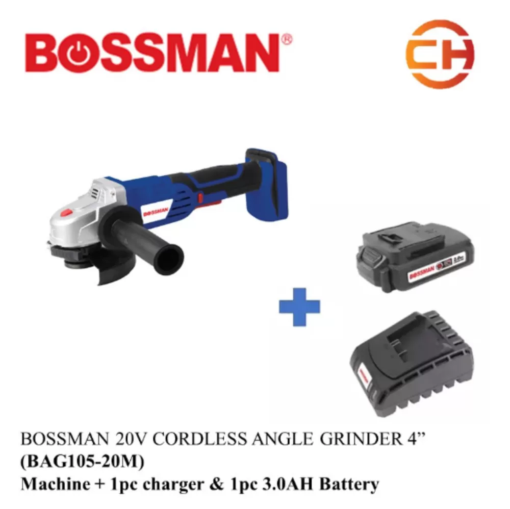 BOSSMAN BAG105-20M 20V CORDLESS ANGLE GRINDER