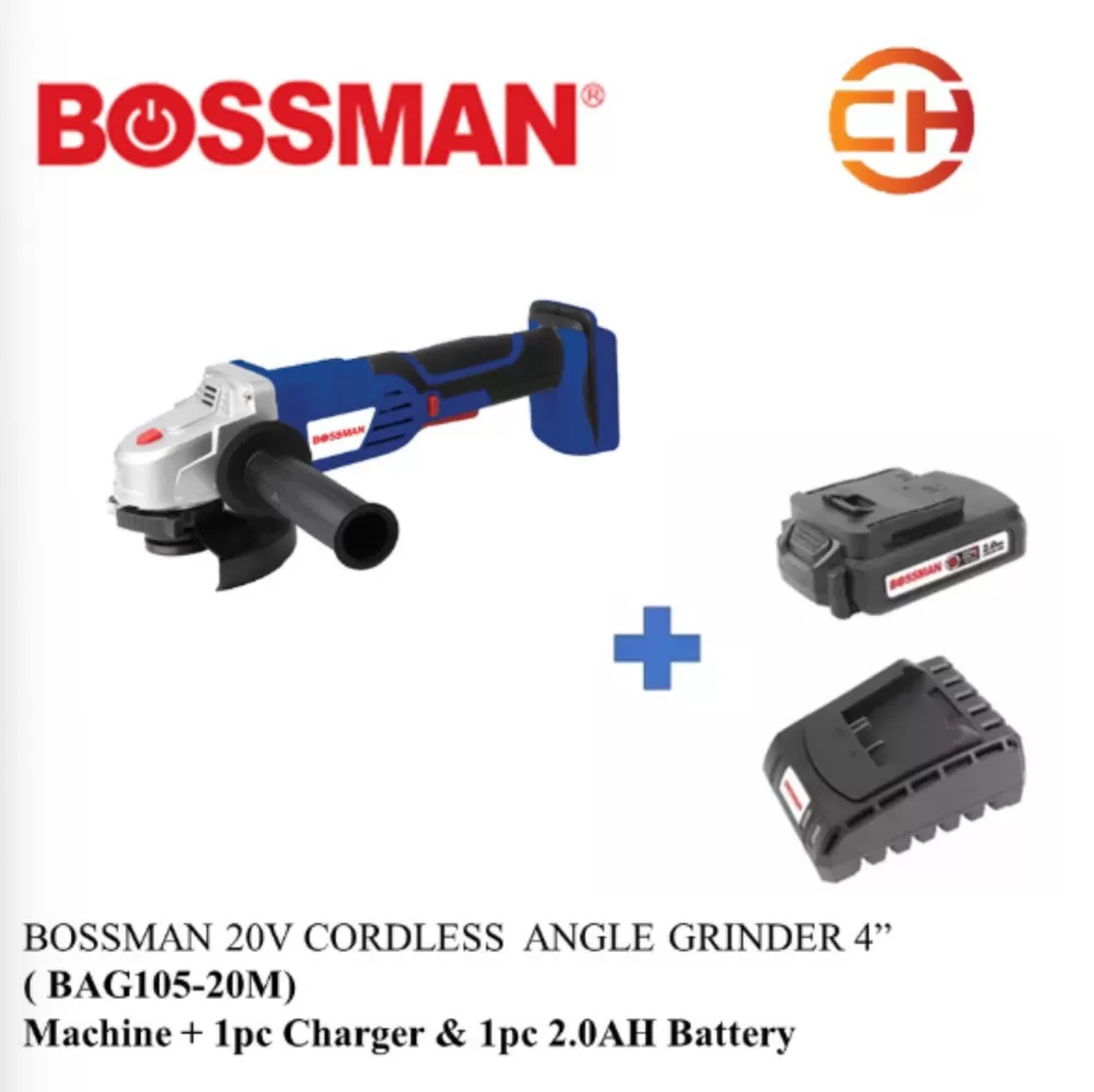 BOSSMAN BAG105-20M 20V CORDLESS ANGLE GRINDER