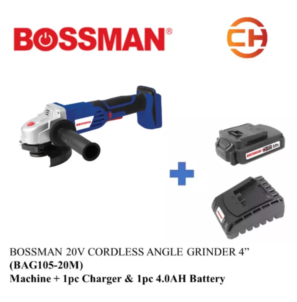 BOSSMAN BAG105-20M 20V CORDLESS ANGLE GRINDER