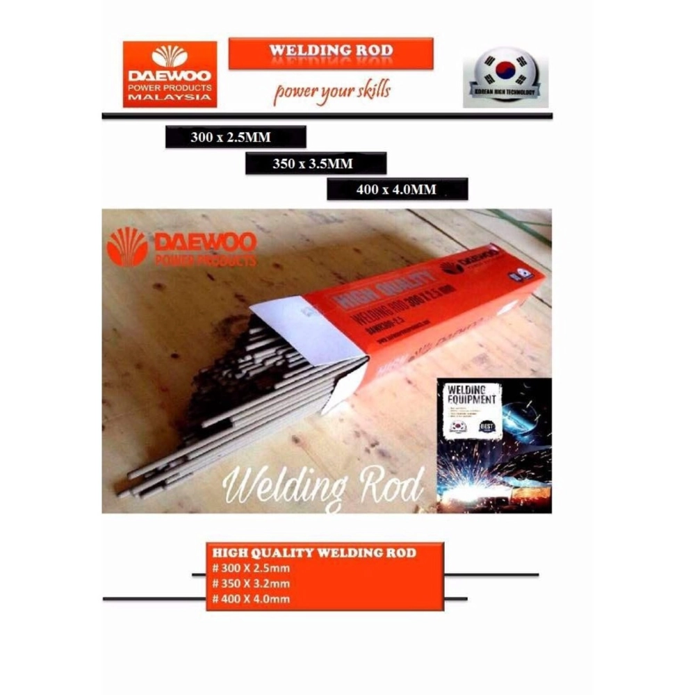 DAEWOO HIGH QUALITY WELDING ELECTRODE (5KG) *2.5MM/3.2MM/4.0MM*