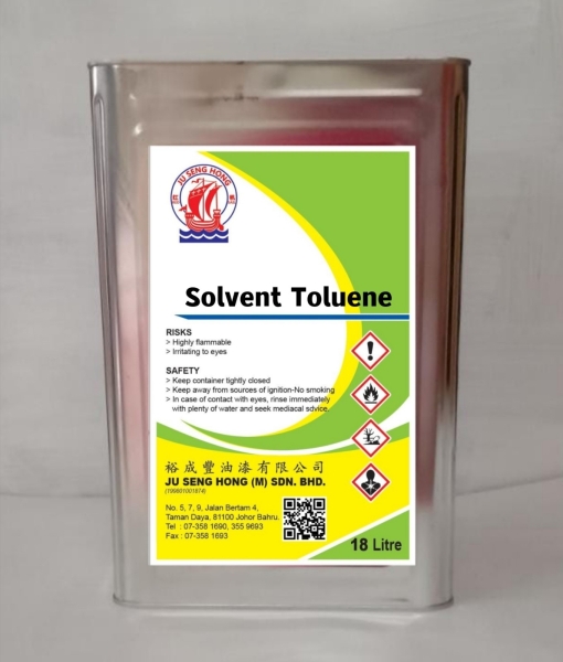 Solvent Toluene  Chemical Solvent Johor Bahru Supply Supplier | Ju Seng Hong (M) Sdn Bhd