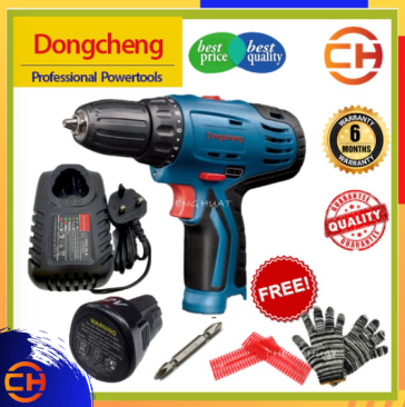 DONGCHENG DCJZ10-10B CORDLESS DRIVER DRILL SCREWDRIVER DRIVERS (READY STOCK)