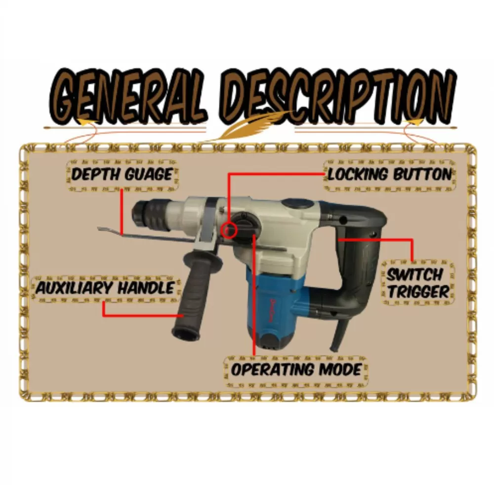 DONGCHENG DZC04-30 960W ELECTRIC ROTARY HAMMER