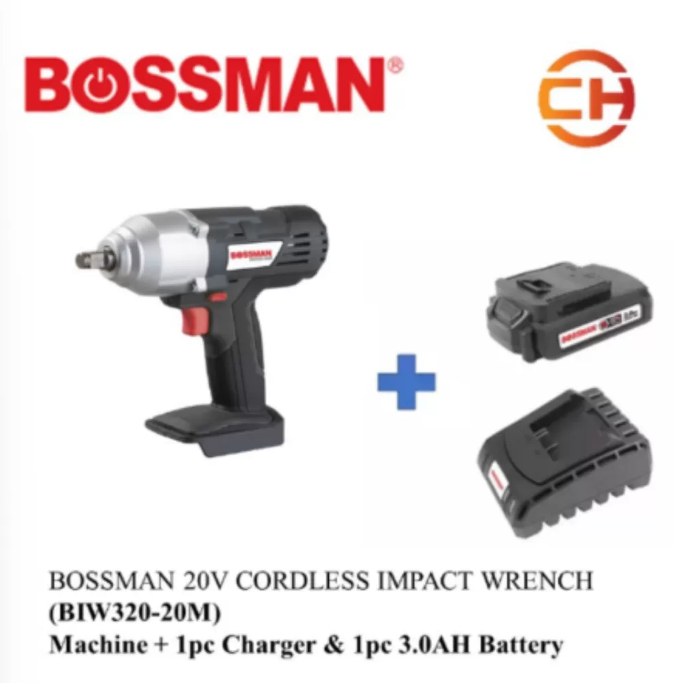 BOSSMAN BIW320-20M 20V CORDLESS IMPACT WRENCH