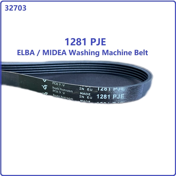 Code: 32703 ELBA / MIDEA Belt 5PJE 1281J5 EL for washing machine Rib Belt Belting For Washer / Dryer Melaka, Malaysia Supplier, Wholesaler, Supply, Supplies | Adison Component Sdn Bhd