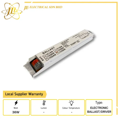 JLUX 1*36W 80-130V T8 ELECTRONIC BALLAST/DRIVER